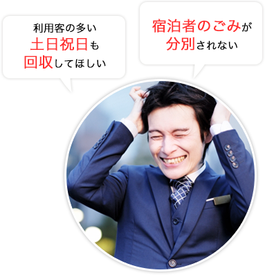 すぐに対応してほしい、スムーズに連絡をとりたい、親身に対応してほしい、決まった日時に回収してほしい